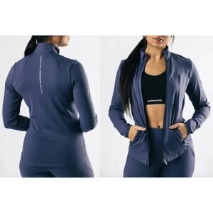 Alphalete | Premium Pro Elite Jacket Mystic Blue Full Zip | Sz S